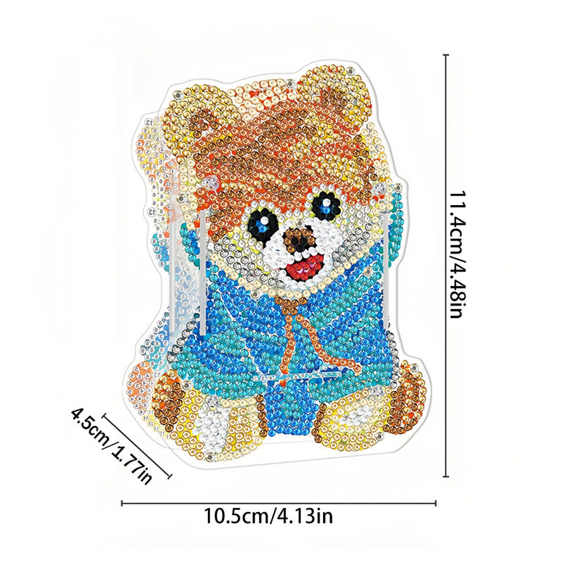 Cute Bear Diamond Painting Pen Holder