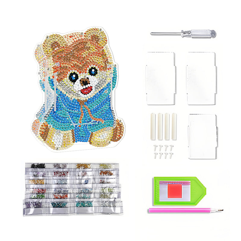 Cute Bear Diamond Painting Pen Holder