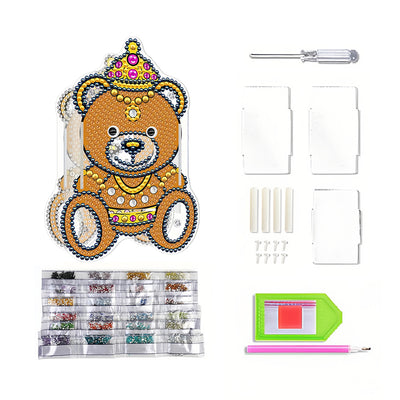 Brown Bear Diamond Painting Pen Holder