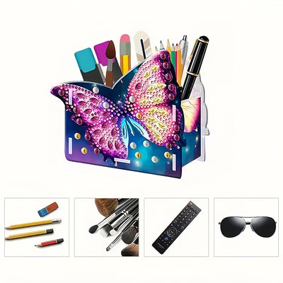 Beautiful Butterfly Diamond Painting Pen Holder