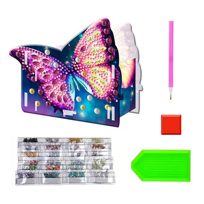 Beautiful Butterfly Diamond Painting Pen Holder