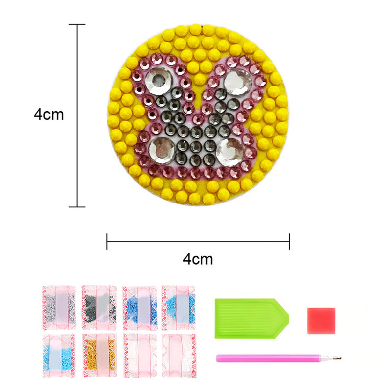 5Pcs Cute Pattern Mobile Phone Airbag Holder Diamond Painting Kits