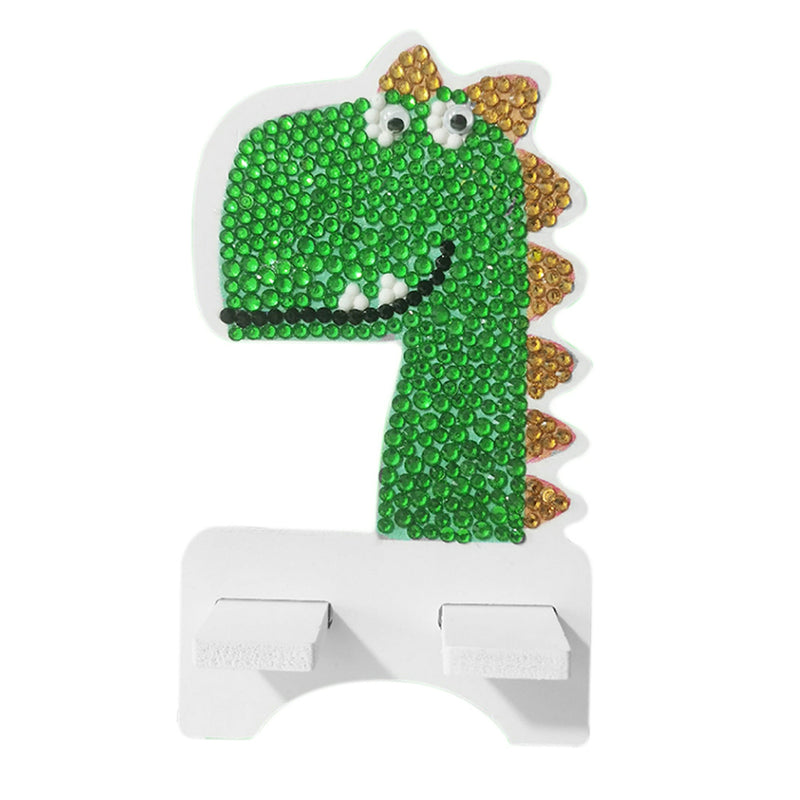 Cute Green Dinosaur Mobile Phone Resin Holder Diamond Painting Kits