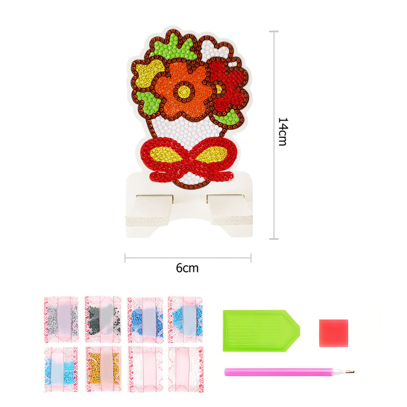 Little Flowers Mobile Phone Resin Holder Diamond Painting Kits