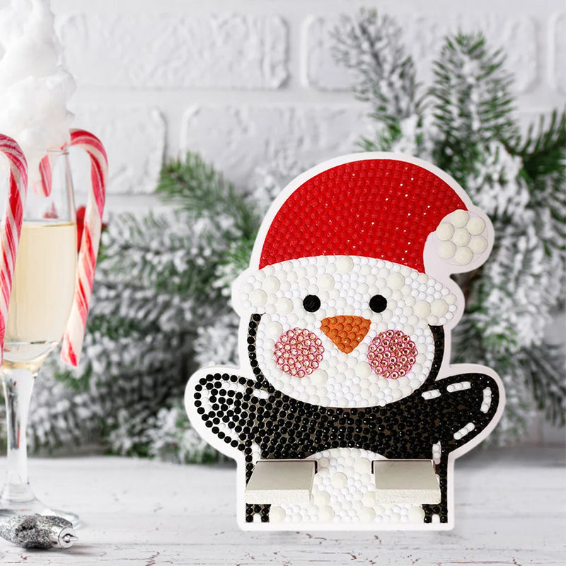 Christmas Snowman Mobile Phone Resin Holder Diamond Painting Kits