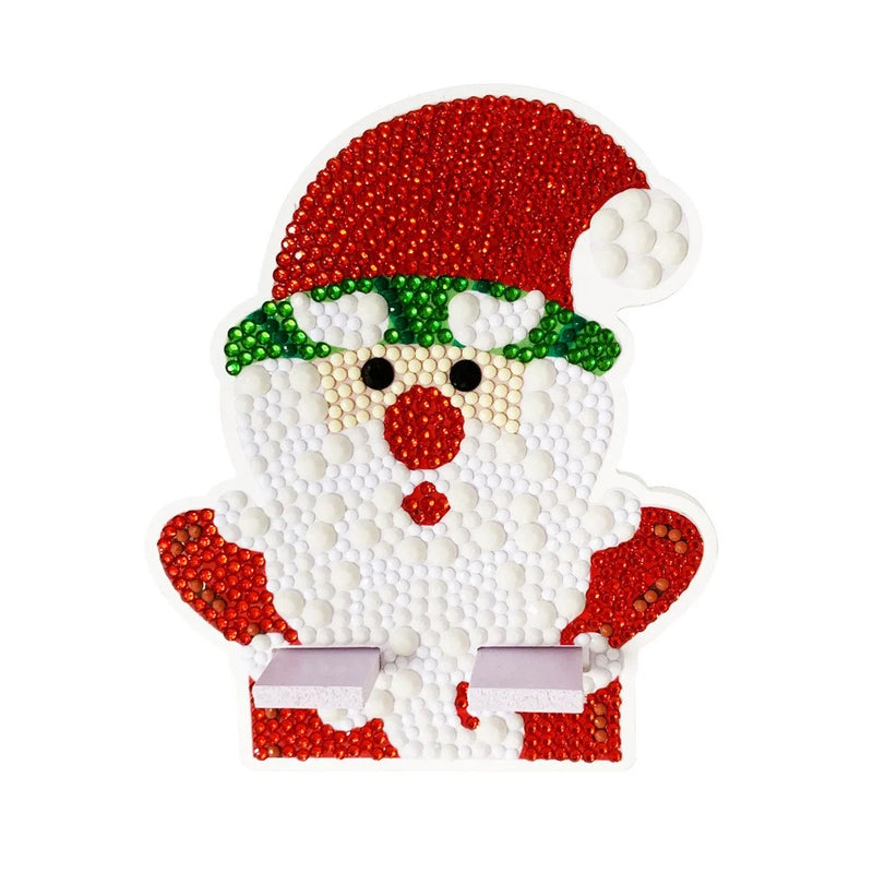 Cute Christmas Santa Mobile Phone Resin Holder Diamond Painting Kits