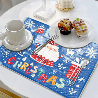 HOLLHO Christmas Table Placemats for Home Decor Diamond Painting