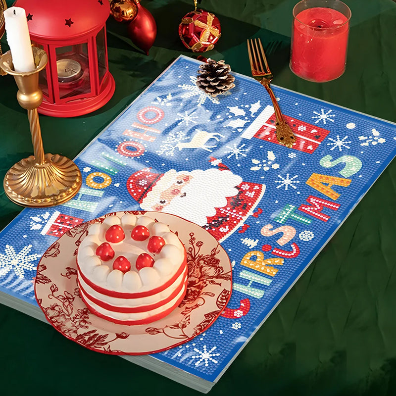 HOLLHO Christmas Table Placemats for Home Decor Diamond Painting