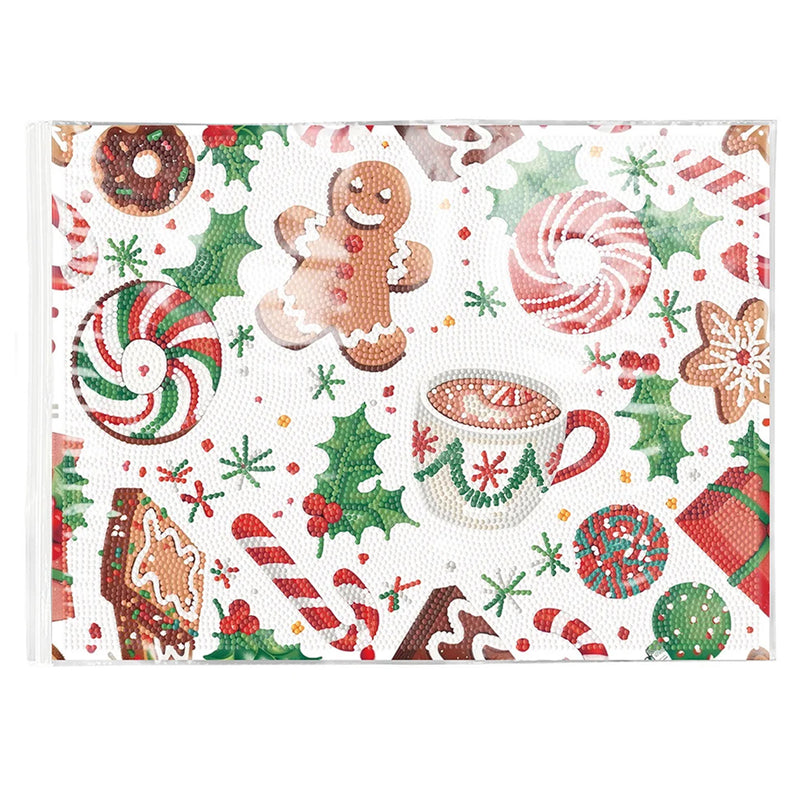 Christmas Food Table Placemats for Home Decor Diamond Painting