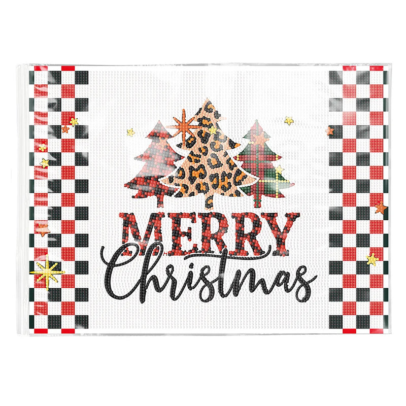 Merry Christmas Table Placemats for Home Decor Diamond Painting