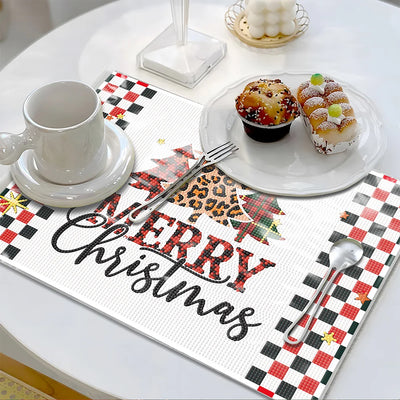 Merry Christmas Table Placemats for Home Decor Diamond Painting