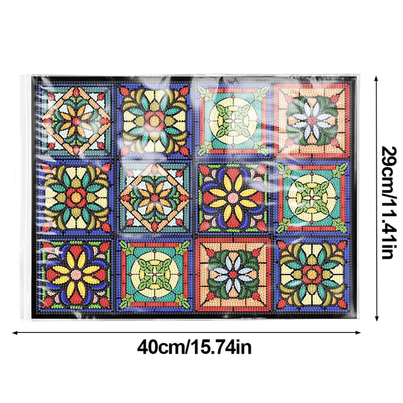 Christmas Elements Pattern Table Placemats for Home Decor Diamond Painting