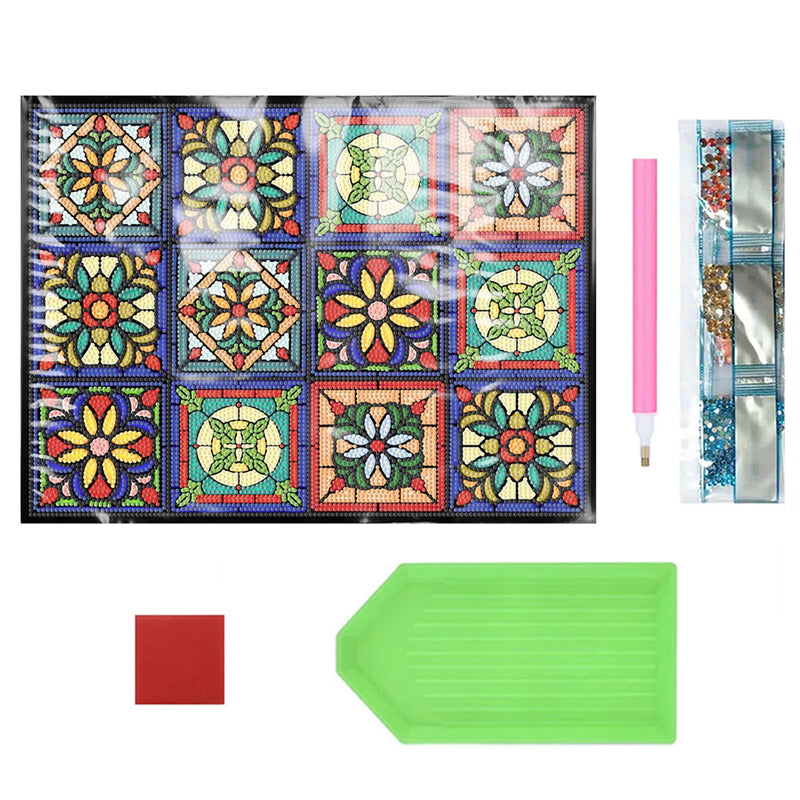 Christmas Elements Pattern Table Placemats for Home Decor Diamond Painting