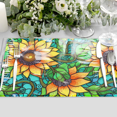 Vigorous Sunflower Table Placemats for Home Decor Diamond Painting