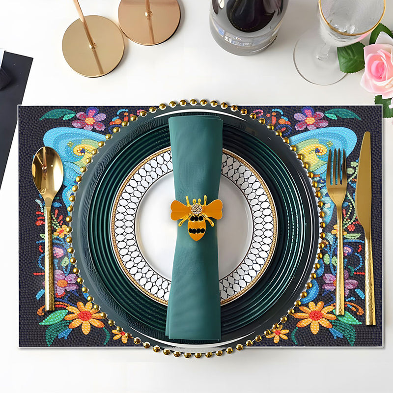 Colorful Butterfly Table Placemats for Home Decor Diamond Painting