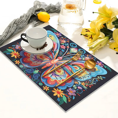Colorful Butterfly Table Placemats for Home Decor Diamond Painting