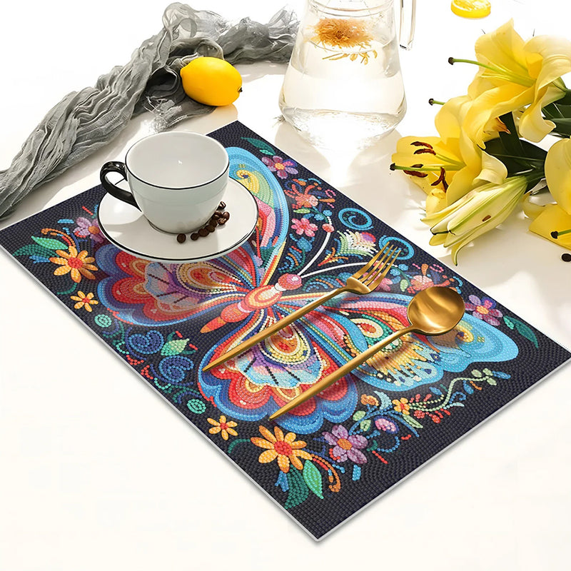 Colorful Butterfly Table Placemats for Home Decor Diamond Painting