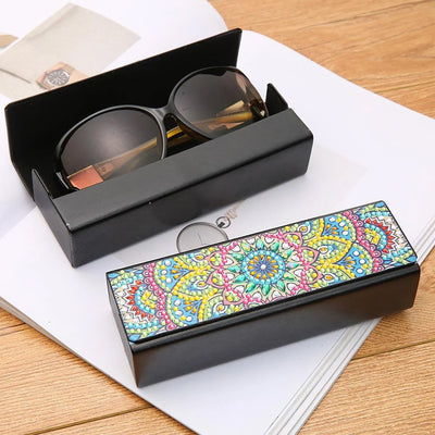 Complex Manda Leather Glasses Storage Case Diamond Painting Kits STOBOX304