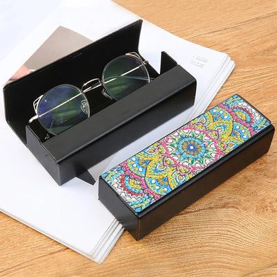 Complex Manda Leather Glasses Storage Case Diamond Painting Kits STOBOX304