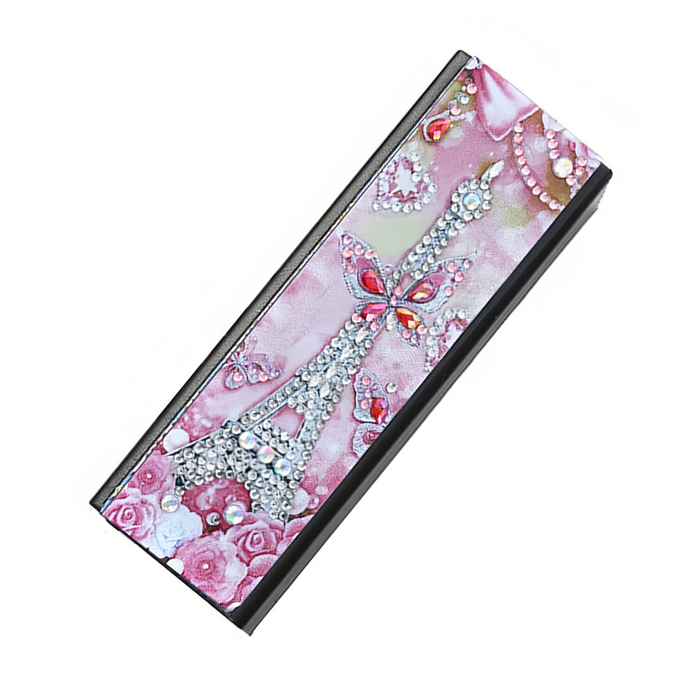 Eiffel Tower Leather Glasses Storage Case Diamond Painting Kits STOBOX333
