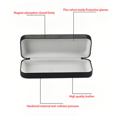 Brown Striped Pattern Leather Glasses Storage Case Diamond Painting Kits STOBOX353