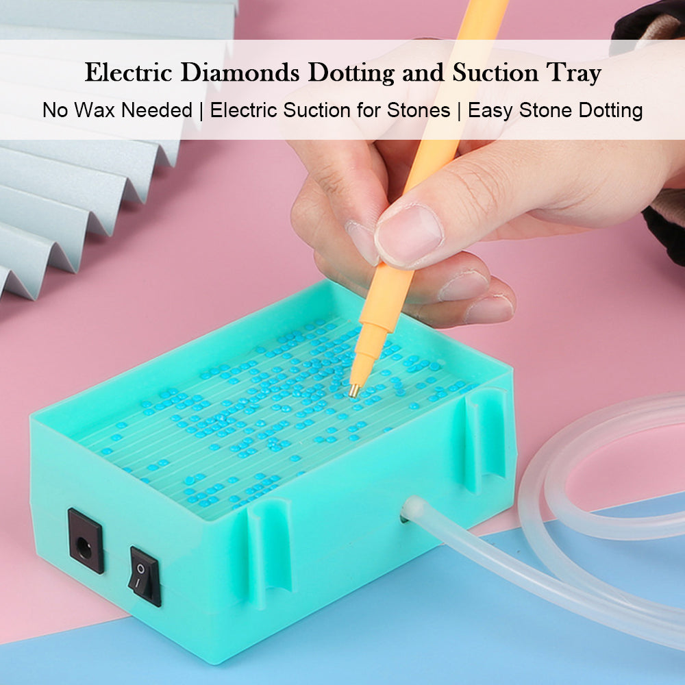 🔥NEW🔥 Diamond Painting Automatic Diamond Suction Pen with Storage Tray Kits