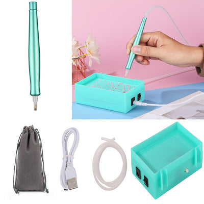 🔥NEW🔥 Diamond Painting Automatic Diamond Suction Pen with Storage Tray Kits