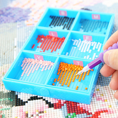 🔥NEW🔥 Multifunctional 6-Grid Diamond Sorting Tray with Pen Kits