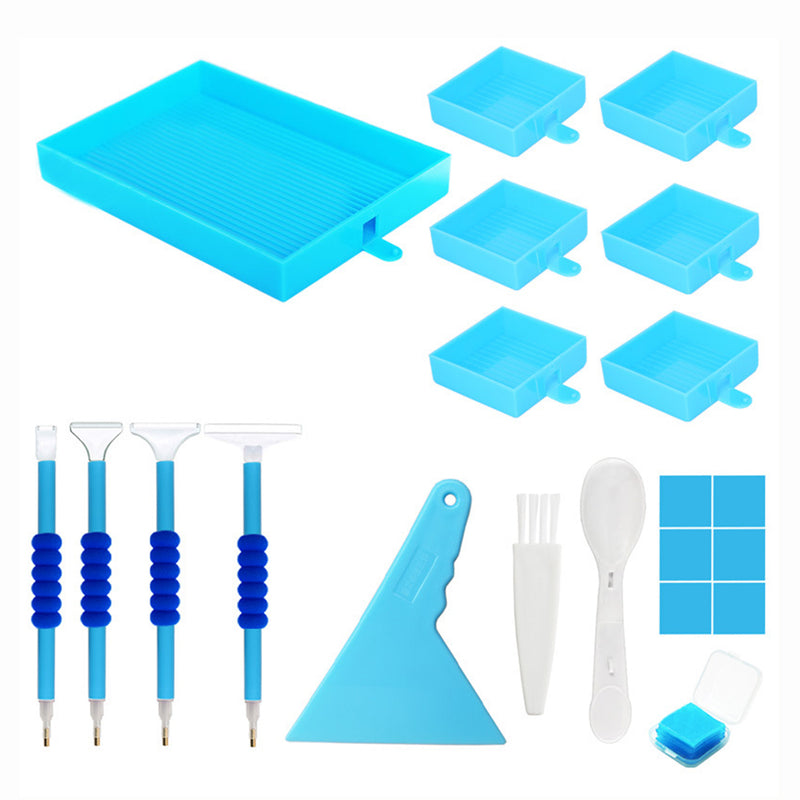 🔥NEW🔥 Multifunctional 6-Grid Diamond Sorting Tray with Pen Kits