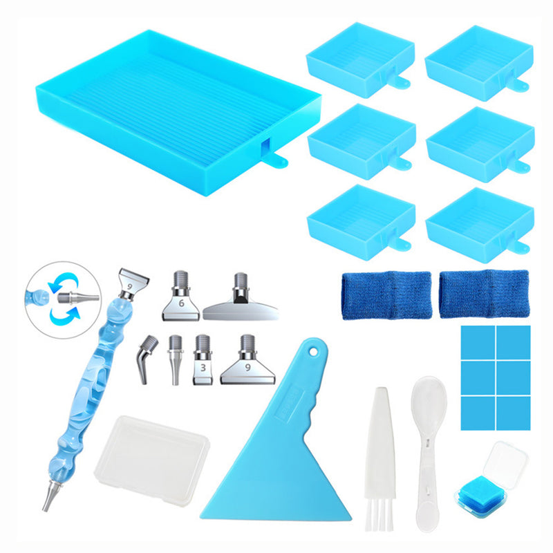 🔥NEW🔥 Multifunctional 6-Grid Diamond Sorting Tray with Pen Kits
