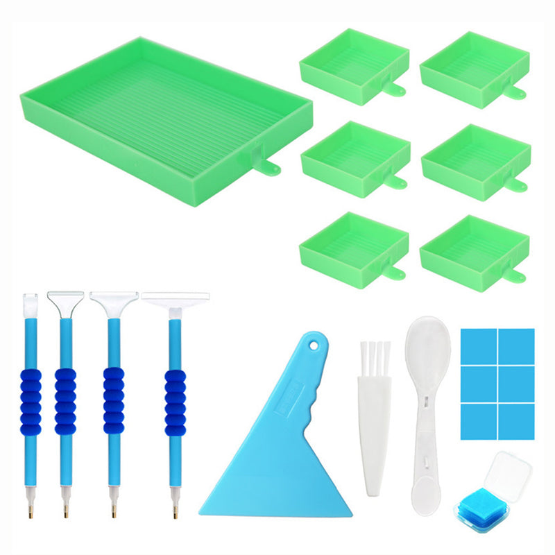 🔥NEW🔥 Multifunctional 6-Grid Diamond Sorting Tray with Pen Kits