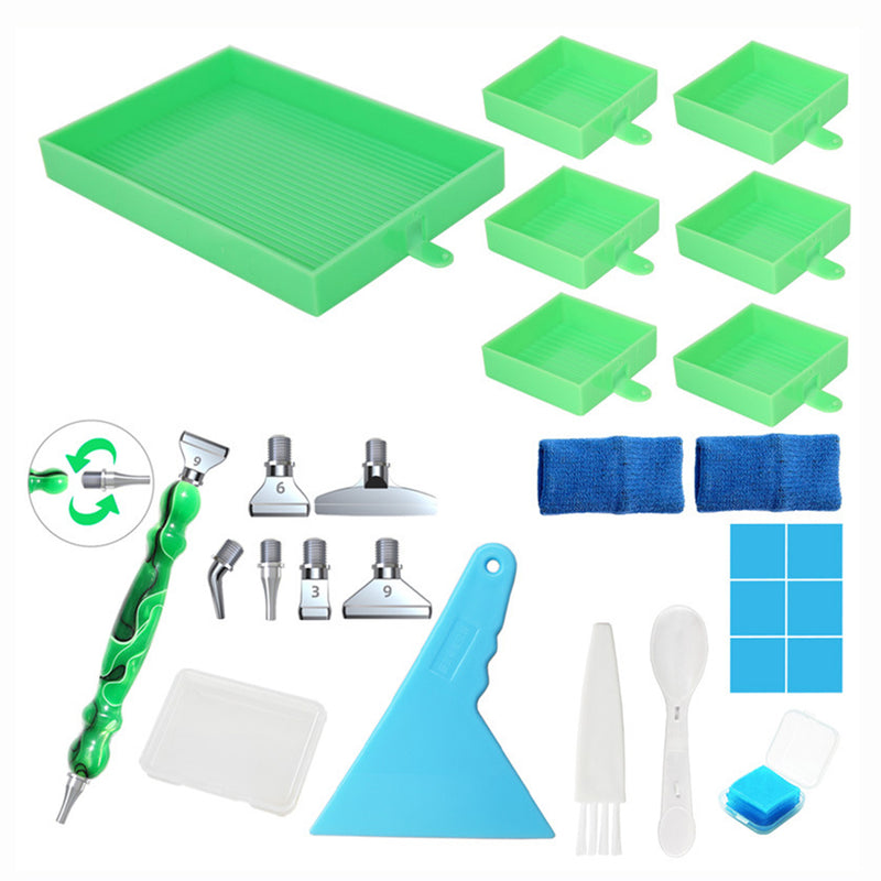 🔥NEW🔥 Multifunctional 6-Grid Diamond Sorting Tray with Pen Kits