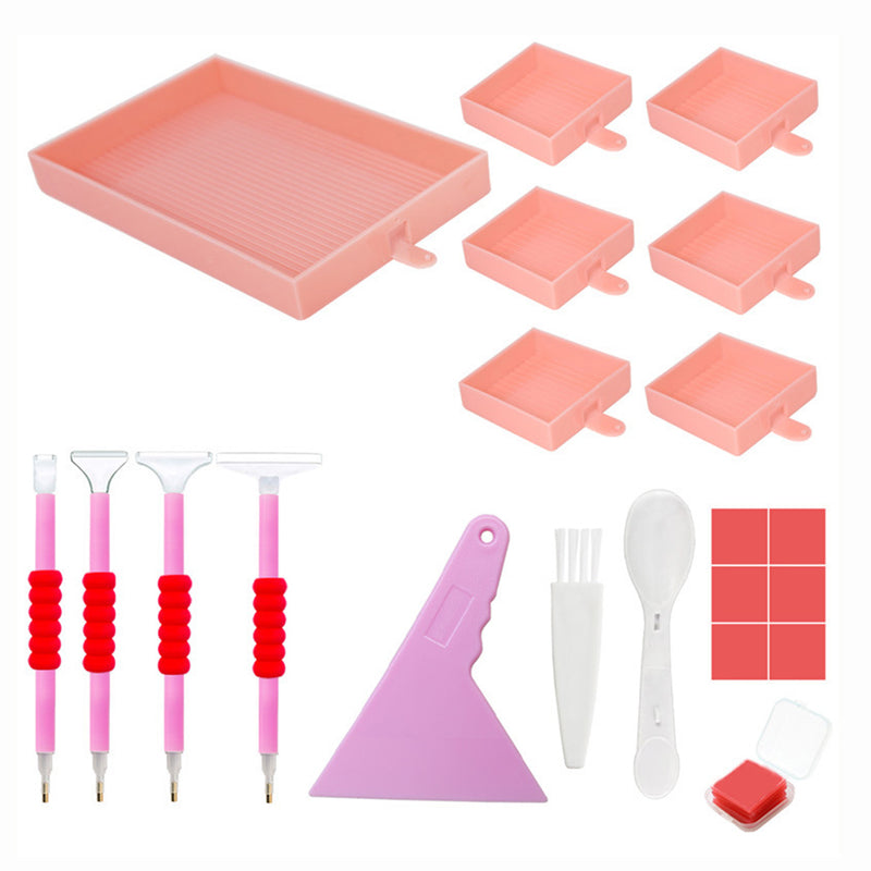 🔥NEW🔥 Multifunctional 6-Grid Diamond Sorting Tray with Pen Kits