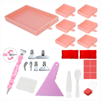 🔥NEW🔥 Multifunctional 6-Grid Diamond Sorting Tray with Pen Kits