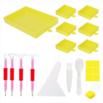 🔥NEW🔥 Multifunctional 6-Grid Diamond Sorting Tray with Pen Kits