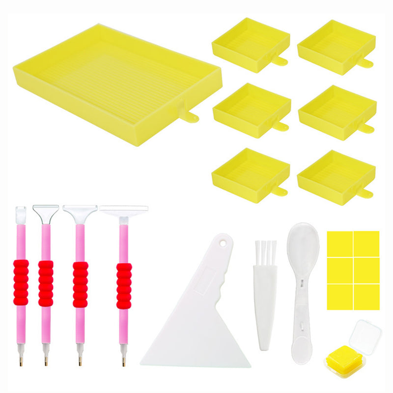🔥NEW🔥 Multifunctional 6-Grid Diamond Sorting Tray with Pen Kits