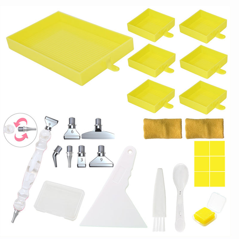 🔥NEW🔥 Multifunctional 6-Grid Diamond Sorting Tray with Pen Kits