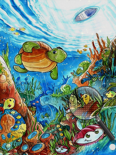 Cute Cartoon Turtle Diamond Painting