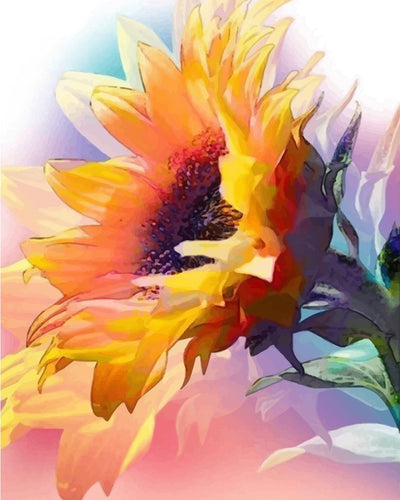 A Blooming Sunflower Diamond Painting