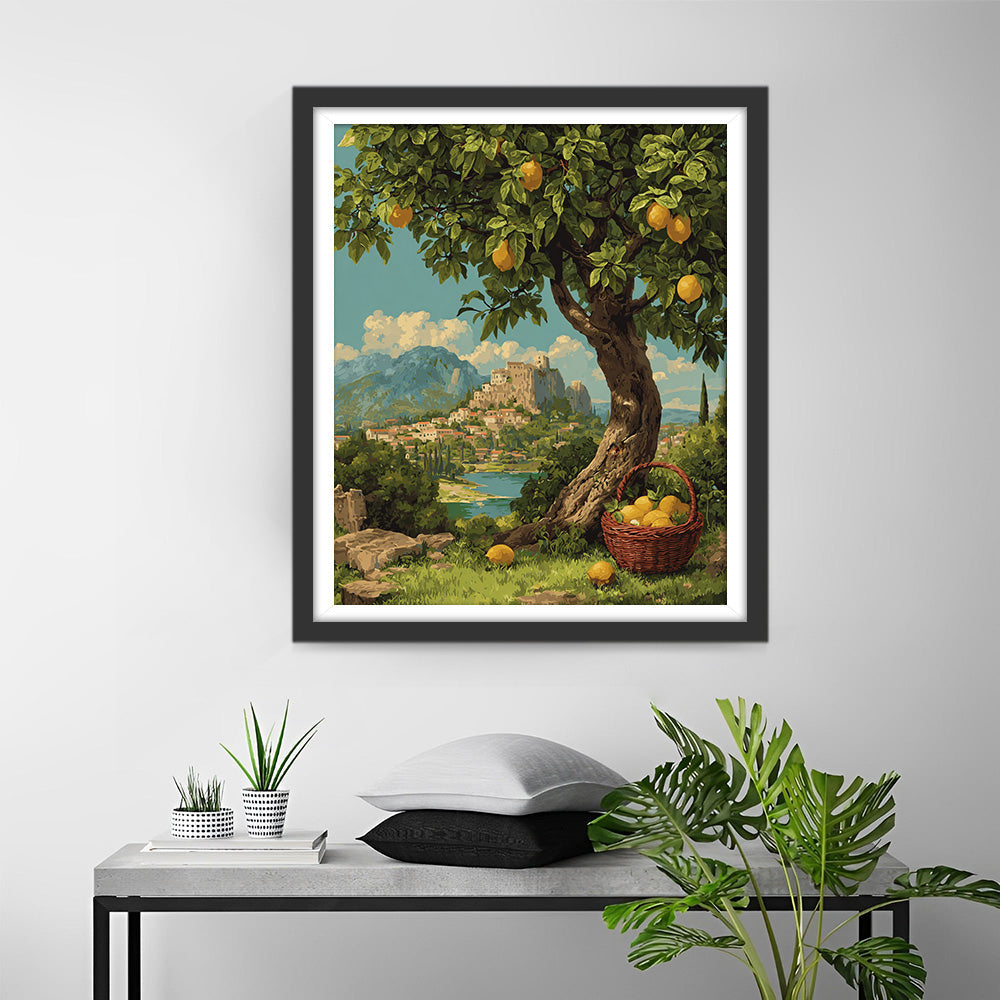 A Lush Lemon Tree Diamond Painting
