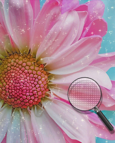 A Pure Pink Daisy Diamond Painting