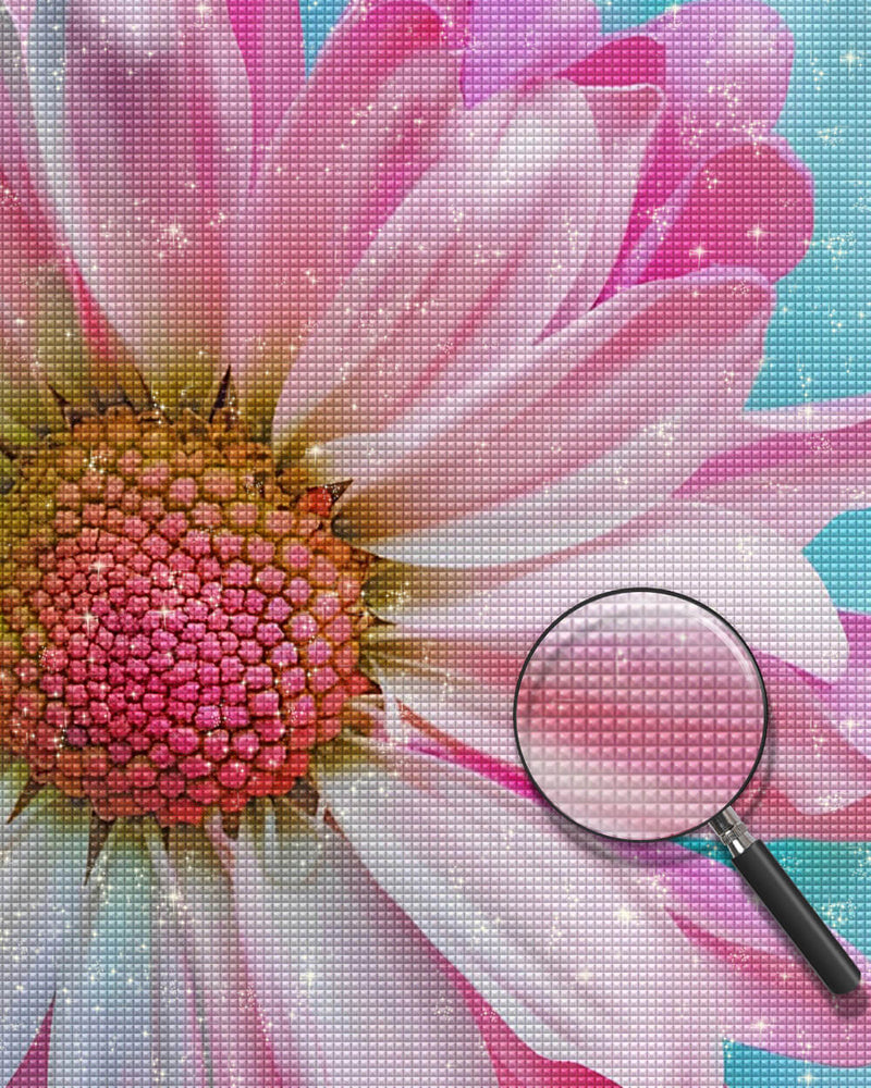 A Pure Pink Daisy Diamond Painting
