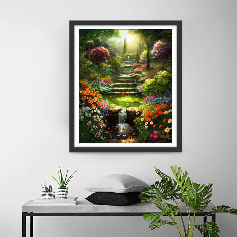 A Quiet and Beautiful Garden Diamond Painting