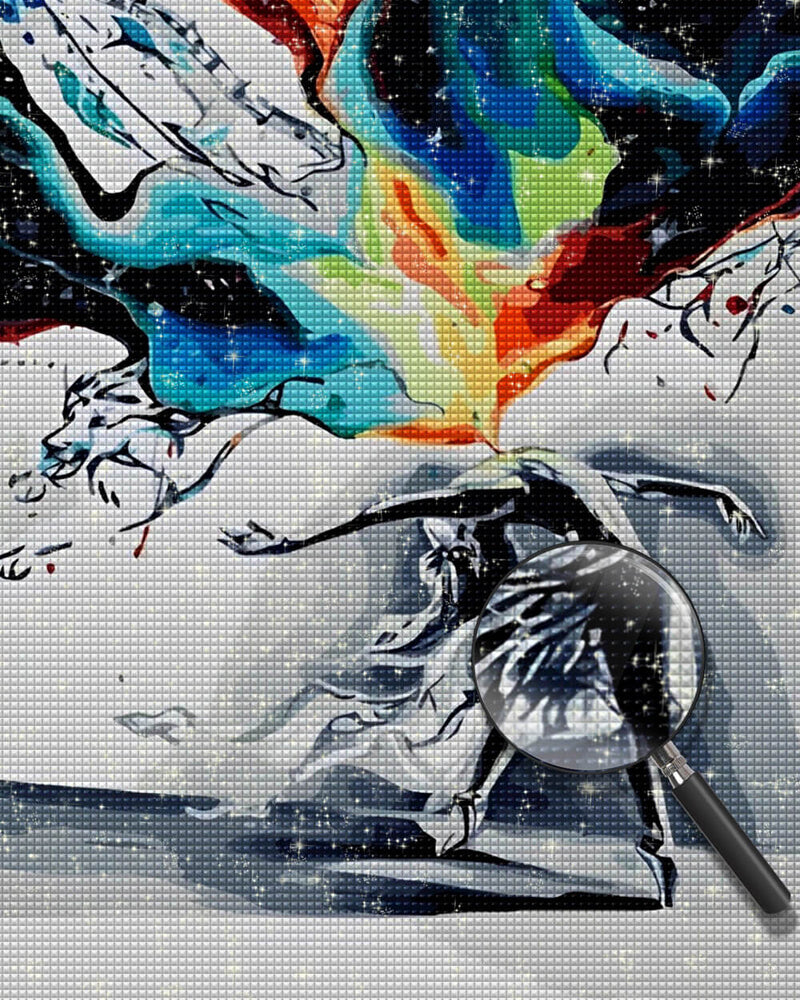 Abstract Artistic Girl Diamond Painting