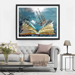 Abstract Book, Sea and Ship Diamond Painting