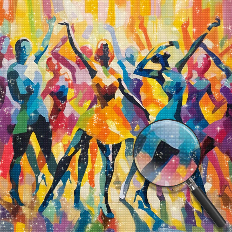 Abstract Dancing Women Diamond Painting