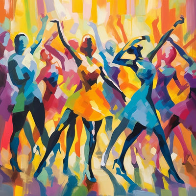 Abstract Dancing Women Diamond Painting