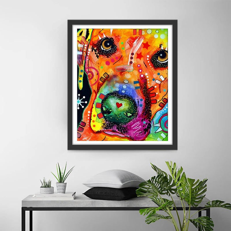 Abstract Dog Pop Art Diamond Painting