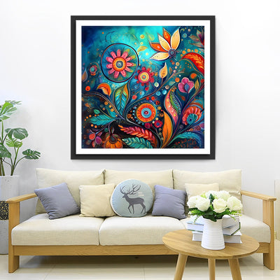 Abstract Rotating Flower Diamond Painting
