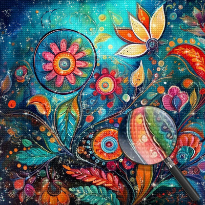Abstract Rotating Flower Diamond Painting